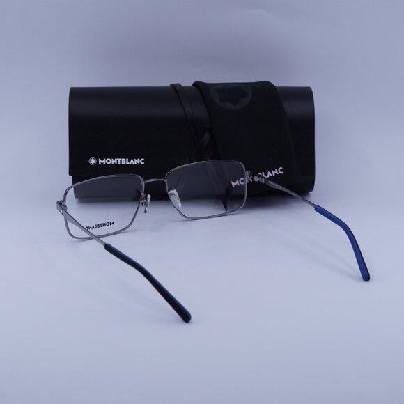 Montblanc MB0108O 002 Rectangle Eyeglasses 57mm – Ruthenium - Picture 10 of 10